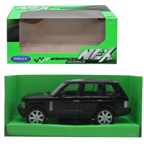 Машина металлическая 22415W WELLY1:24 LAND ROVER RANGE ROVER, черная