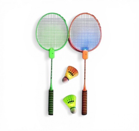 Набор для бадминтона с подсветкой (2 ракетки и 3 световых воланчика в защитном чехле)