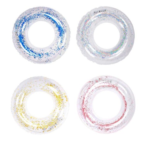 Надувний круг 80см BT-IG-0081 з блискітками 4кол.кул./120/