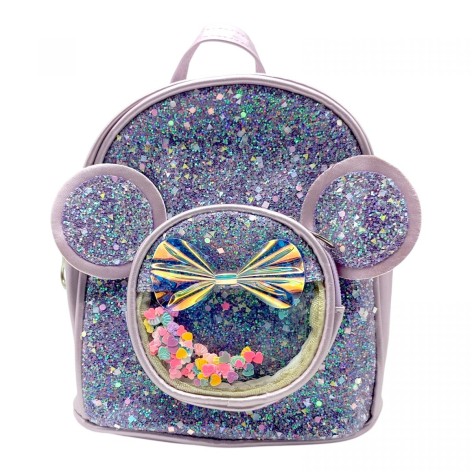 Рюкзак "Микки Маус" с глиттером (СИРЕНЕВЫЙ)