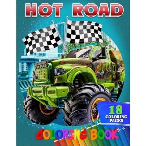 Розмальовка "Hot Road" 18 малюнків