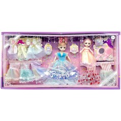 Лялька в коробці В (БЛАКИТНІЙ) СУКНІ