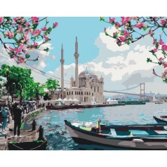 Картина по номерам Міський пейзаж "Турецьке узбережжя" 40*50см