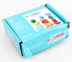 УЦЕНКА 30% Дерев'яна іграшка Балансир камінці 11 шт., кор., 21,5-14,5-4,5 см. /40/