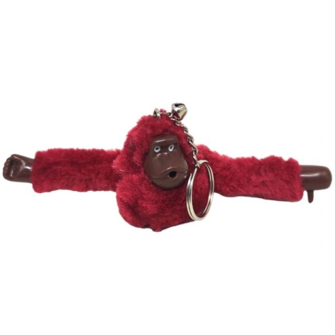 Брелок хутряний "Горила", бордо