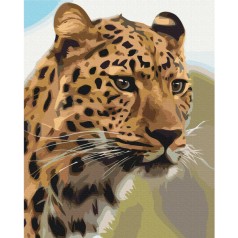 Картина за номерами: Плямистий леопард 40*50 BS52449