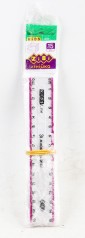 УЦЕНКА 30% Линейка 15см, с розовой полоской, блистер, KIDS Lineм, цена за 12 шт. //
