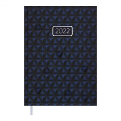 Дневник датированный 2022 VELVET, A5, синий