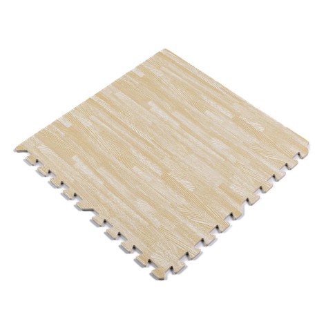 Підлогове покриття модульне Sticker Wall "Пазл" 600x600x10 мм Пісочне дерево (SW-00000648)