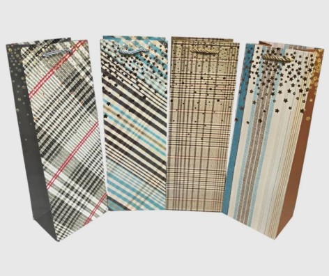 Подарочный пакет картон высокий 6 шт. в уп. /12/