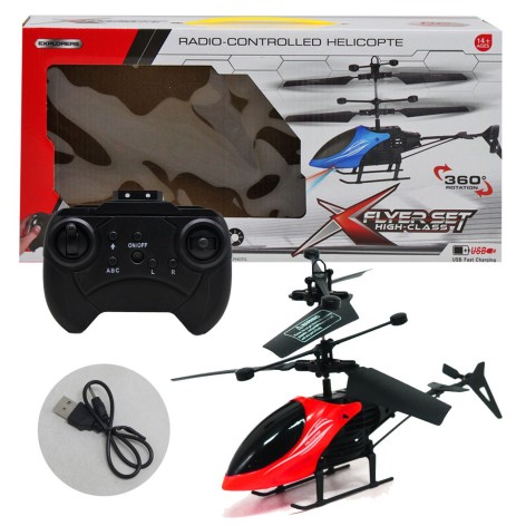 Вертоліт на радіокеруванні червоний