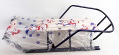 УЦЕНКА 20% Санки детские с откидной спинкой и усиленной передн. частью. СИНИЕ (4 продольные планки сосна)в упаковке