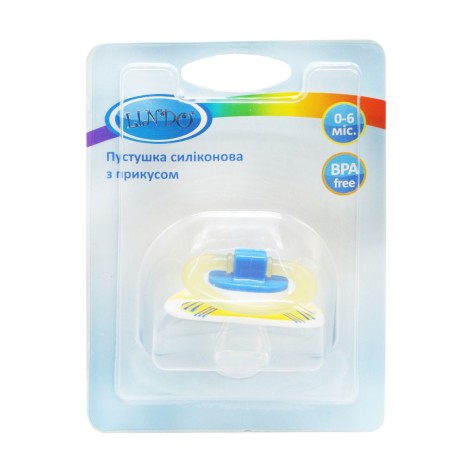 Пустушка силіконова. 0-6 міс. (білий)