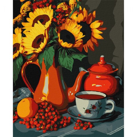 Картина по номерам "Чайка летом" 40х50 см