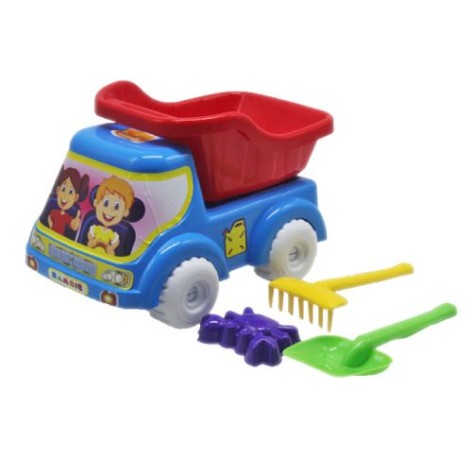 Машинка самоскид №2 синьо-червоний