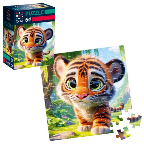 Пазлы De.tail. Милый тигрёнок. 64 детали DT1234-15