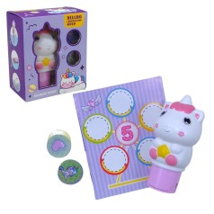 Набір штампи-наліпки Единоріг в коробці