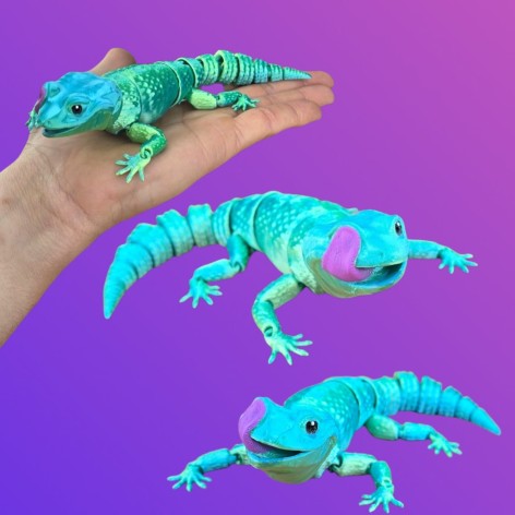 3D іграшка Ящірка 18см рухлива