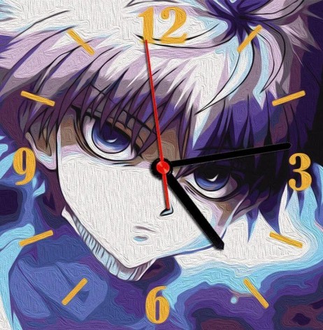 Набір Годинник за номерами "Аніме", 30х30