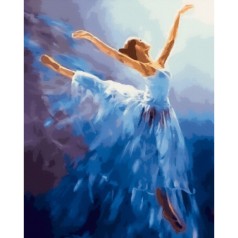 Картина по номерам: Воздушная балерина 40*50 BS34829