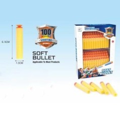 Пульки поролоновые для детского оружия мягкие 100 шт (E101)