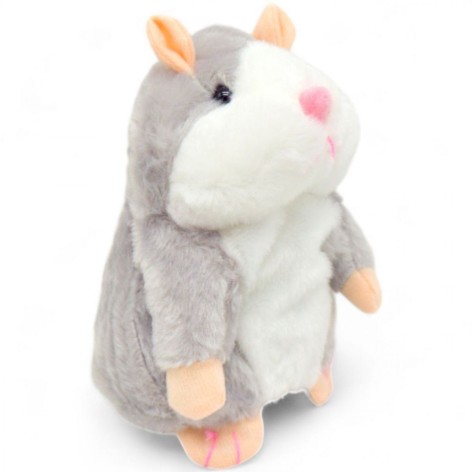 Інтерактивна іграшка "Хом'як-повторюшка", попелястий