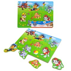 Дерев'яна іграшка KidsHits Paw Patrol пазли-вкладиші 30*22*1,5 см