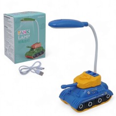 Настольная лампа Танк синий