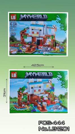 Конструктор Minecraft LB1201 (444 дет.)