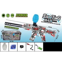 Автомат автоматичний принцип роботи, стріляє орбізами, акумулятор 7.4V, USB-кабель, орбізі, глушник, кор. 