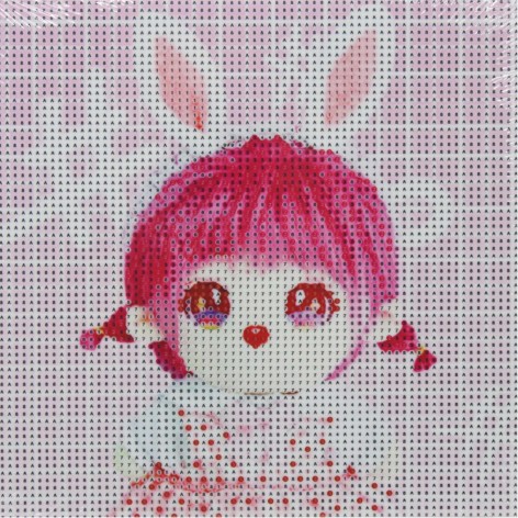 Алмазная мозаика девочка кролик