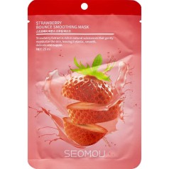 Маска зволожуюча для обличчя "Полуниця" 25мл 722166 18 шт. в уп. //