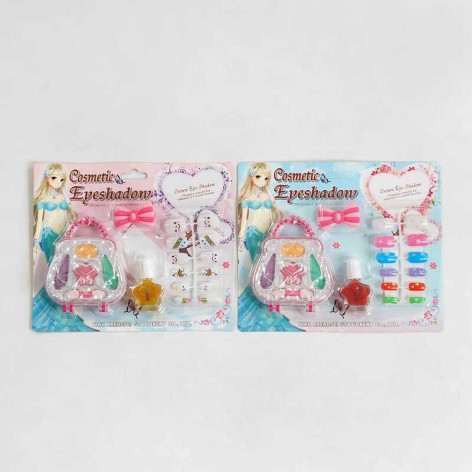 Косметика 2 види, тіні, заколка, лак, накладні нігті, на листі 