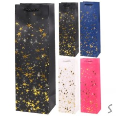 Пакет подарунковий паперовий під пляшку 