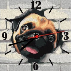 Картина по номерам (часы) 