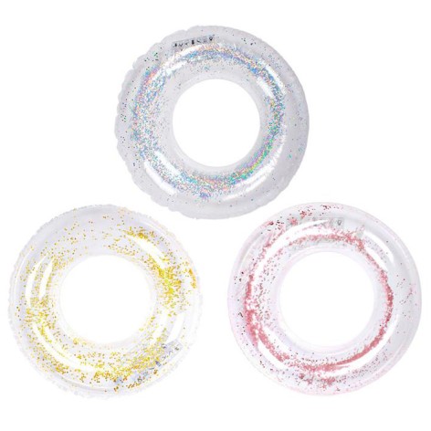 Надувний круг 90см BT-IG-0099 з блискітками 3кол.кул./100/