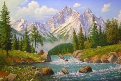 Алмазная мозаика на подрамнике 