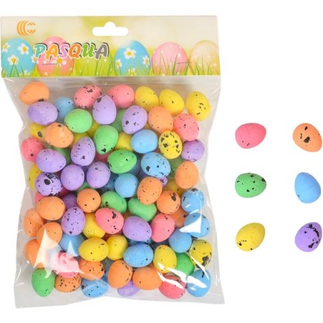 Набор Яйца декоративные цветные перепелиные 2см HA-443
