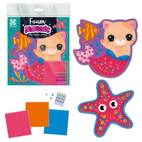 Набір для творчості зі м'якою мозаїкою та стразами "Історія русалоньки"