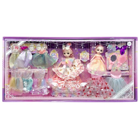 Кукла в коробке В (РОЖЕВЫЙ) ПЛАТЬЕ