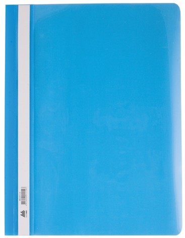 Скоросшиватель пластиковый А4, PP, голубой 6 шт. в уп.