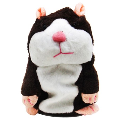 Интерактивный хомяк-повторюшка, темно-коричневый