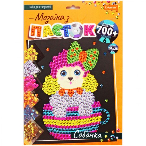 Мозаика из паеток Собачка
