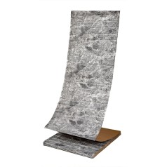 R061-2-20 Панель стеновая в рулоне 3D 700х19600х2мм Мрамор Чёрный SW-00002279