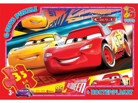 Пазлы "Тачки", 35 эл