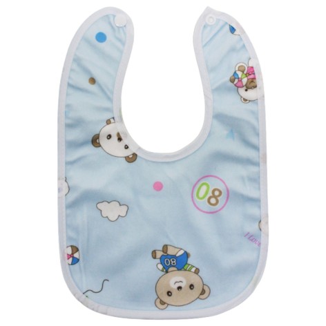 Слюнявчик тканевый на кнопке 