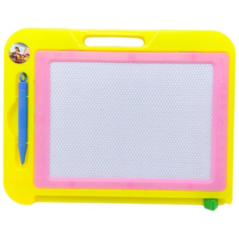 Доска магнитная для рисования, желтая.