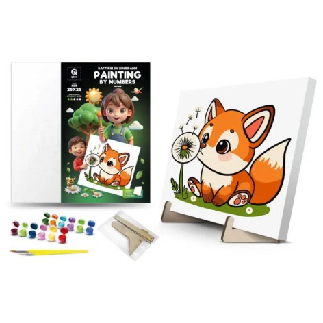 Картина по номерах на підставці 