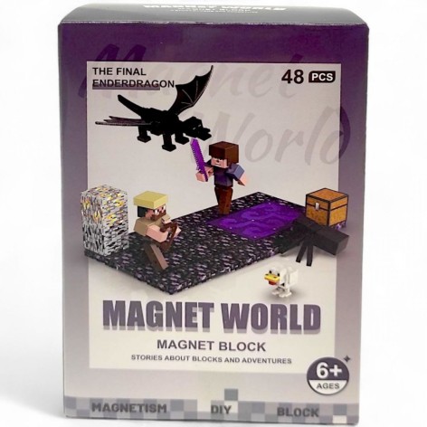 Конструктор магнитный "МАЙНКРАФТ" (ВИД 3)