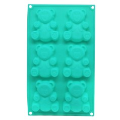 Форма  силіконова Мишки планшет м*ятний